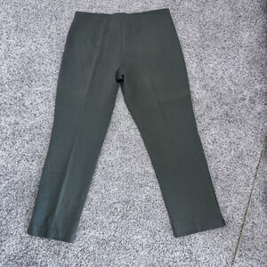 EUC Chico Juliet Straight Ankle Pants ponte knit, sage green, size 1 (8 med)